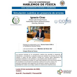 Nombramiento de miembro de Honor Colegio oficial de físicos Juan Ignacio Cirac