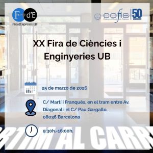 XX Fira de Ciències i Enginyeries UB