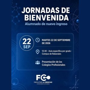 Jornadas de Bienvenida de la Facultad de Ciencias de UCO