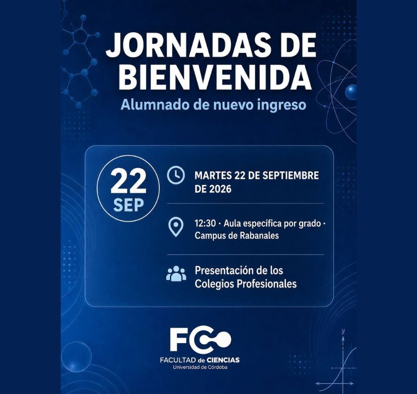 Jornadas de Bienvenida de la Facultad de Ciencias de UCO