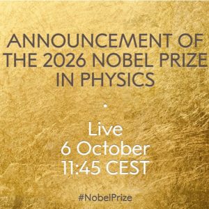 ANUncio premio Nobel de física 2026